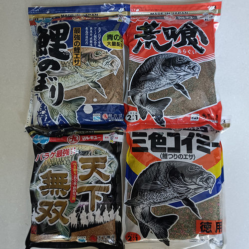 进口丸九鱼饵荒食天下无双鲤鱼旗三色鲤四大金刚黑坑竞技野钓饵料 - 图0