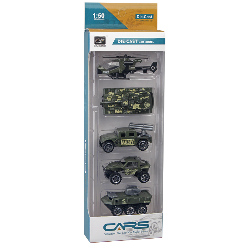 军事合金小坦克军车母指小战车模型套装军绿色步兵车装甲车小玩具 - 图2