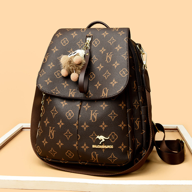 品牌正品真皮双肩包2025春新款女士百搭旅游背包大容量软皮妈妈包,淘宝优惠券,粉丝福利购,淘宝优惠卷