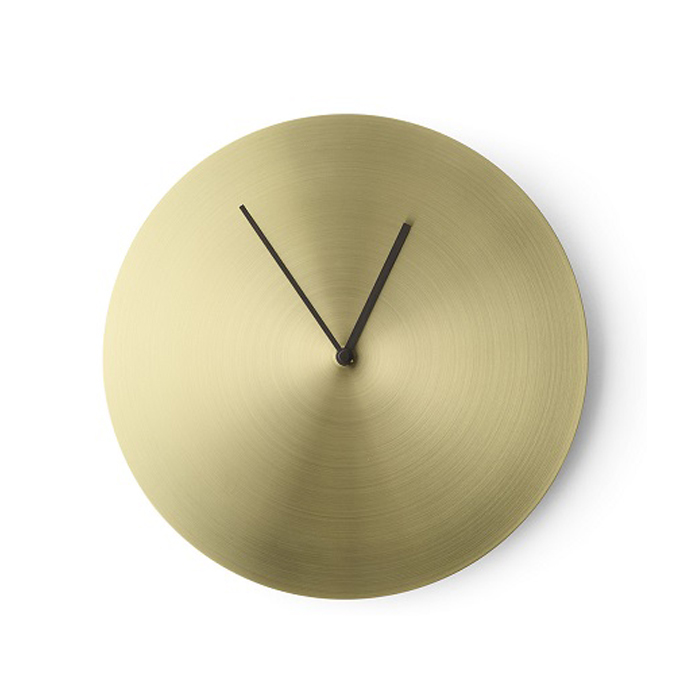 Brass clock 北欧黄铜时钟金属挂钟menu圆性冷淡极简海外丹麦小众