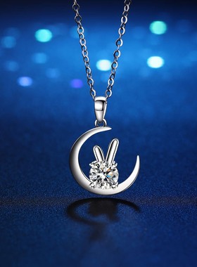 其他s925莫桑钻o字链女巨闪项链