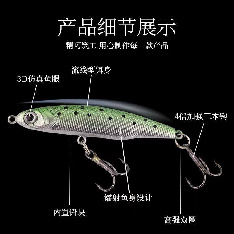 小银鱼颤沉铅笔微物路亚假饵全泳层淡水海钓通杀鲈鱼马口专用鱼饵,淘宝优惠券,粉丝福利购,淘宝优惠卷