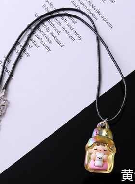 亚克力塑料公主儿童项链吊坠