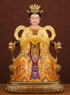 三宵娘娘神像碧霄琼宵云霄娘娘三仙姑像树脂佛像家用佛堂供奉摆件