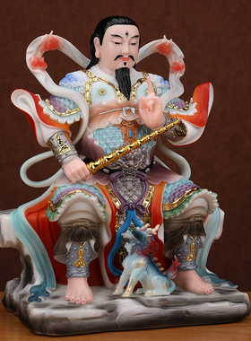 九天应元雷声普化天尊神像雷公雷祖佛像玉石家用供奉雷神像体摆件