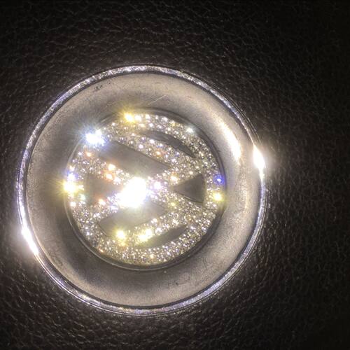 适用新大众方向盘标钻石贴POLO高尔夫朗逸CC速腾迈腾改装饰贴水钻 - 图3