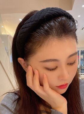 韩版绿色加厚海绵宽边秋