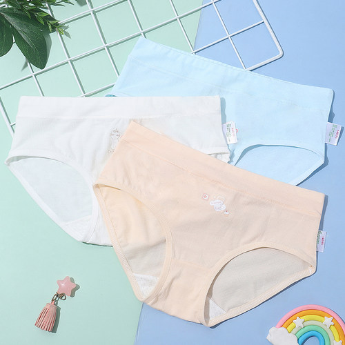 纯棉儿童内裤女童平角裤女孩三角裤中大童四角短裤不夹PP夏季薄款 - 图2