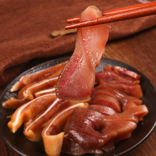 安徽特产腊猪头咸猪脸皮 正宗土猪肉农家自制风干咸肉腊肉整只3斤 - 图1