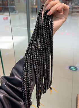 黑金椰蒂妞妞珠半成品散珠子手链项链6*7椰蒂配珠散珠子