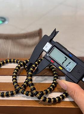 纯铜镶嵌椰蒂桶珠手串SH