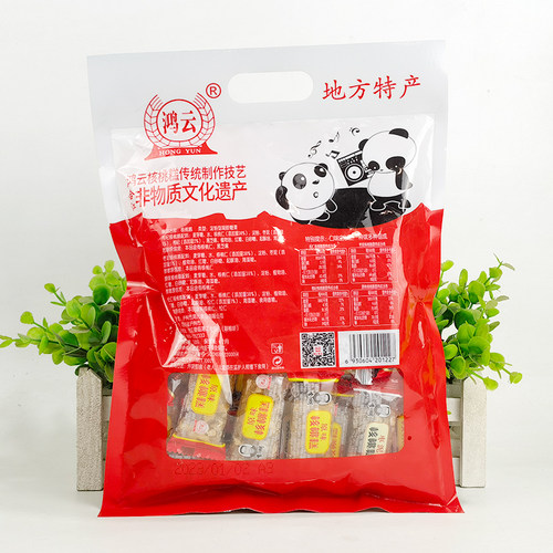 鸿云松仁核桃糕500g混合味原味枸杞枣泥糕四川特产李明核桃软糕点 - 图0