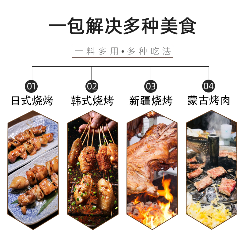 安记烧烤调味料454g*20包整箱商用烧烤肉BBQ海鲜撒料商用蘸料腌料 - 图1