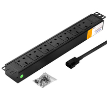 Exit PDU enclosure Private socket 7 bits 8 bits 19 inch 1 5U aluminum alloy enclosure Power supply Inform C14 plug