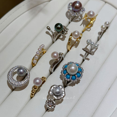 清仓特卖 精工S925纯银珍珠戒指一物一图戒圈开口可以调节 - 图1