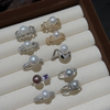 Zhenshe natural freshwater pearl 925 sterling silver ring