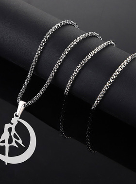 时尚动漫周边美战士项链女轻奢高级感网红嘻哈吊坠冷淡风饰品