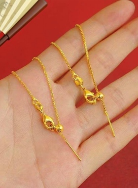 合金经典气质盒子穿珠链 锁骨链O字穿珠链针式万能链新款