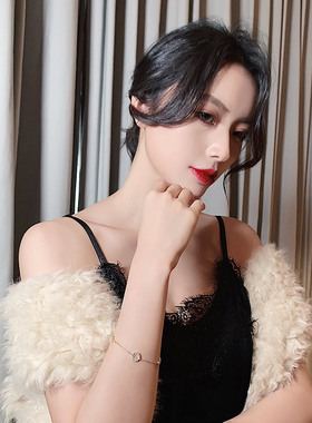 韩版设计镶钻八芒星手链女生ins个性潮流星星手环时尚配饰品