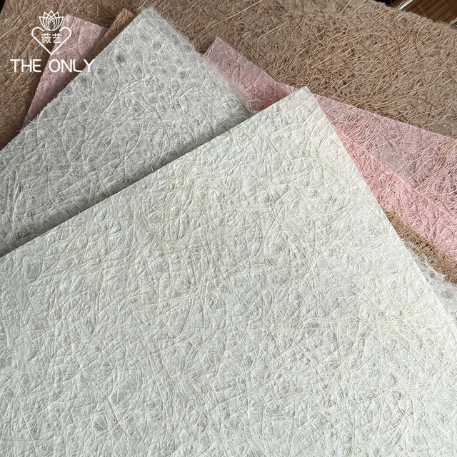 Plant fiber hand-torn paper linen silk art handmade paper