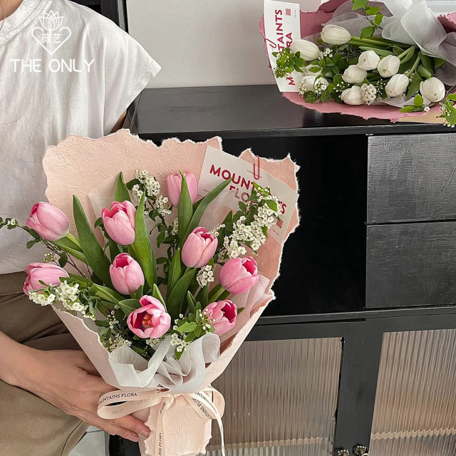 Weiyi Hand-Teared Dongba Paper Floral Wrapping Paper