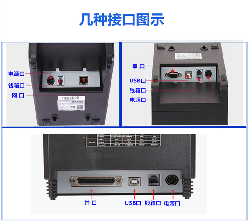 芯烨XP-N160II A160M T80B 80T热敏80无线蓝牙网口自动前台后厨打-图1