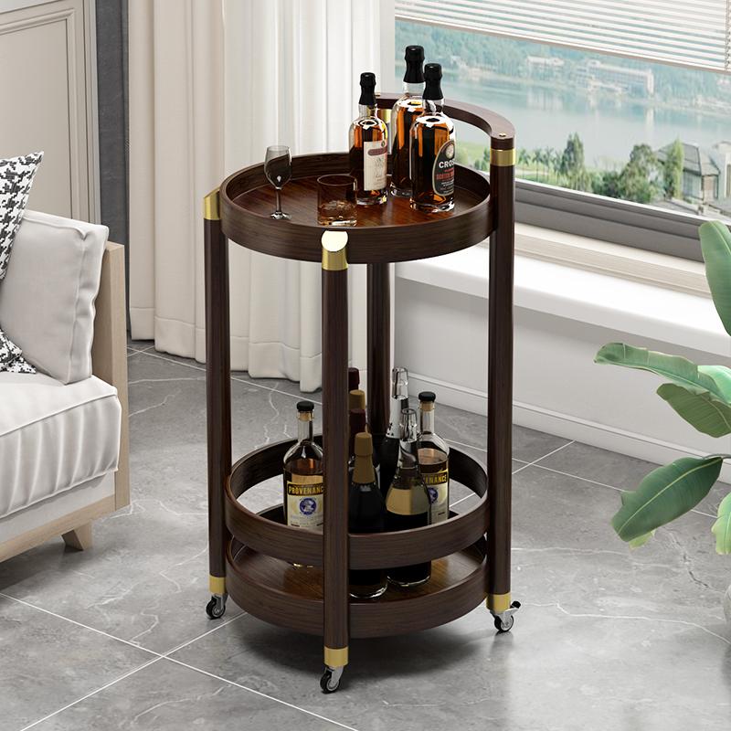 麻将茶几麻将机可移动边几中式棋牌桌茶水架客厅沙发小茶桌置物架 - 图1