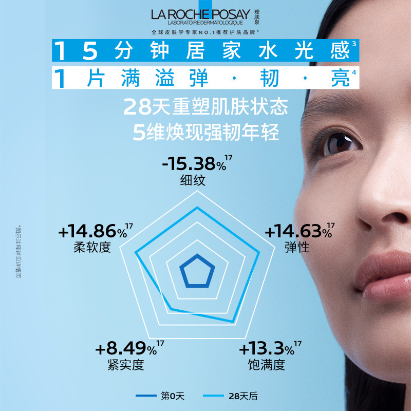 理肤泉B5精华水光面膜（加赠到手39片）