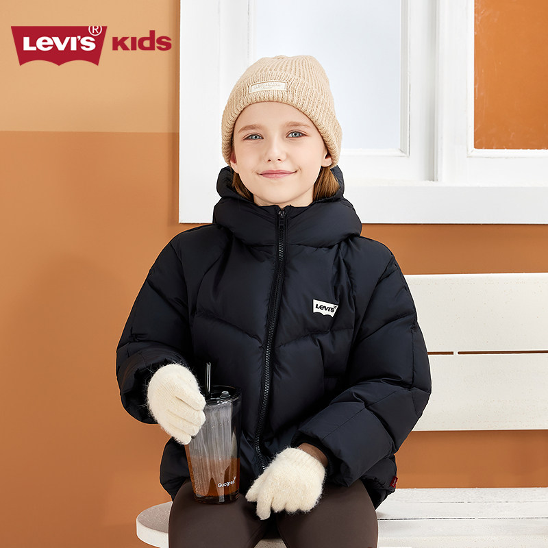 【防泼水】Levis李维斯儿童羽绒服男童2025冬季新款保暖外套童装
