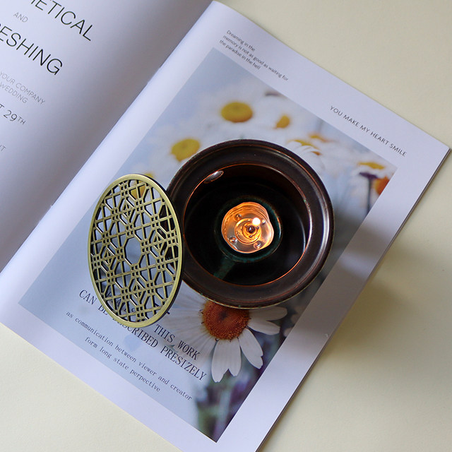 Houyuan Nuanjian Ceramic Warm Tea Stove Candle Heating Furnace Tea Stove Home Indoor Roasted Tea Expansion Aromatherapy Stove