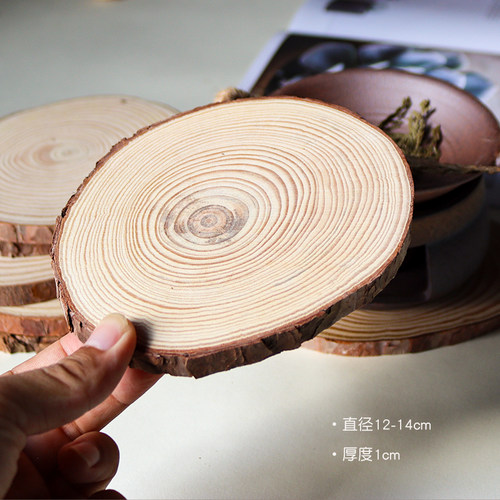 厚院【年轮记忆】原木隔热托熏香炉垫板圣木扩香雪松壁炉摆件托盘 - 图1