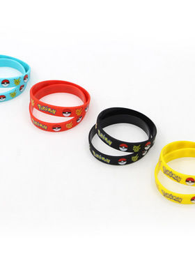 神奇宝贝pokemon go口袋妖怪皮卡丘硅胶手环宠物小精灵宝可梦腕带