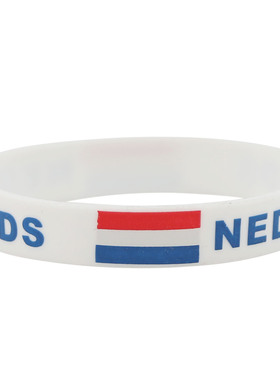 荷兰国旗体育运动能量手镯硅胶