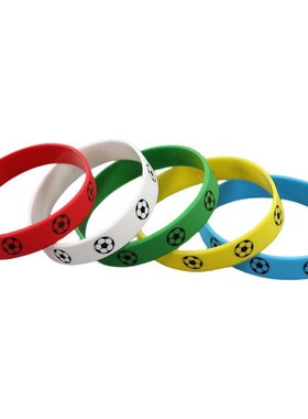 体育运动会能量简约手镯环圈世界杯主题纪念足球迷经典款硅胶腕带