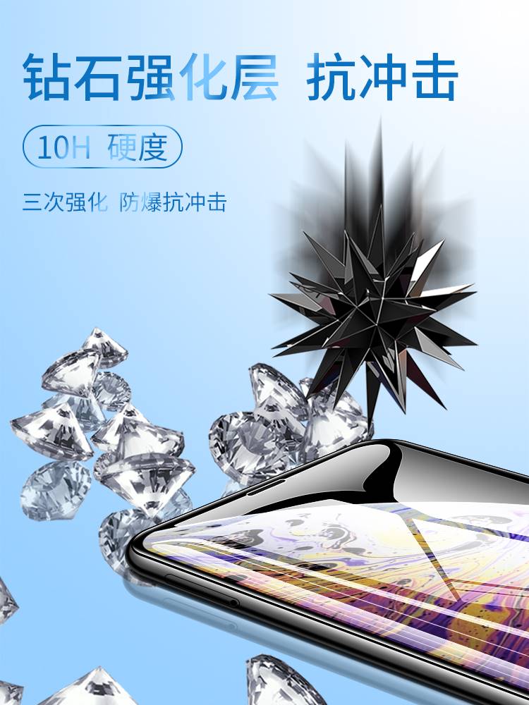 适用iPhoneXSMax钢化膜苹果xmax手机iPhonexmax全屏xsxmax/xsmas/xmas/iponexsmax/ipxmax/iPhonexsmas/xsm莫 - 图1