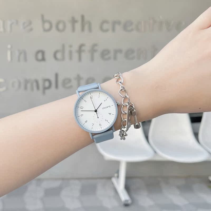 考试专用手表男女通用款学生公务员静音皮带数字中考高考国考腕表 - 图1