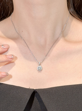 简约气质超闪锆石吊坠项链