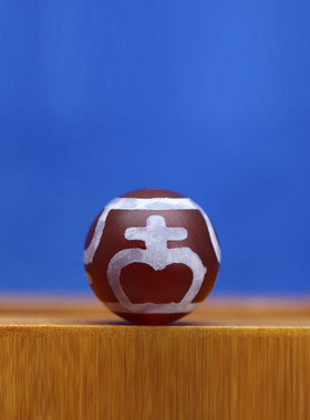 西藏天然玛瑙西亚红达洛宝瓶天珠 20*20mm超顶项链吊坠锁骨链吊坠