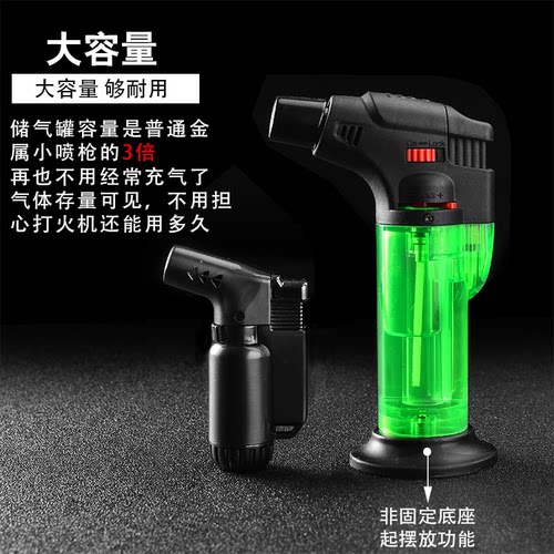 防风直冲可充气创意个性雪茄高温焊枪喷枪打火机 气体电子点火器 - 图1