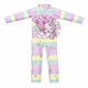 Girls' one-piece long sun protection swimsuit cute cartoon