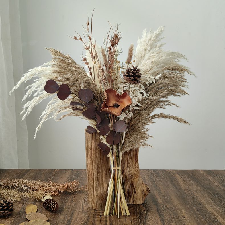 美拉德风干花真花天然芦苇花束居家商业摆设餐厅桌面花艺装饰摆件 - 图1