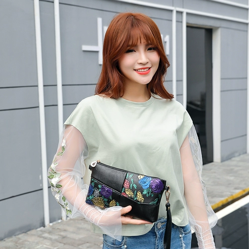 Маленькая сумка клатч, бумажник для матери, сумка на одно плечо, из натуральной кожи, коллекция 2023