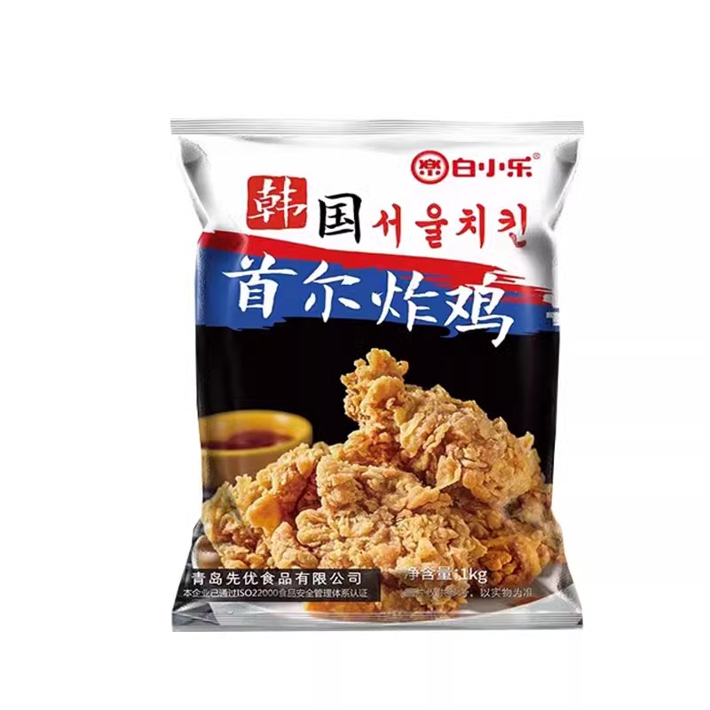 台港韩式炸鸡组合半成品原味裹粉油炸冷冻脆皮炸鸡肉块1kg家庭装 - 图2