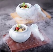 Sweet Pint Dry Ice Yogurt Bowl Container Soup Jars Delicate ceramic tableware Mood Vegetable Molecular Cuisine Restaurant Clubhouse