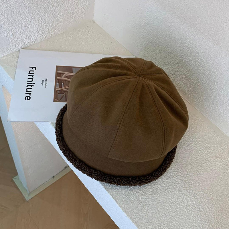 帽子女秋冬网红三合一渔夫贝雷帽日系毛绒加厚保暖堆堆帽八角帽潮,淘宝优惠券,粉丝福利购,淘宝优惠卷