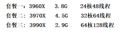 AMD撕裂者CPU 3960X/3970X/3990x全新散片-图0