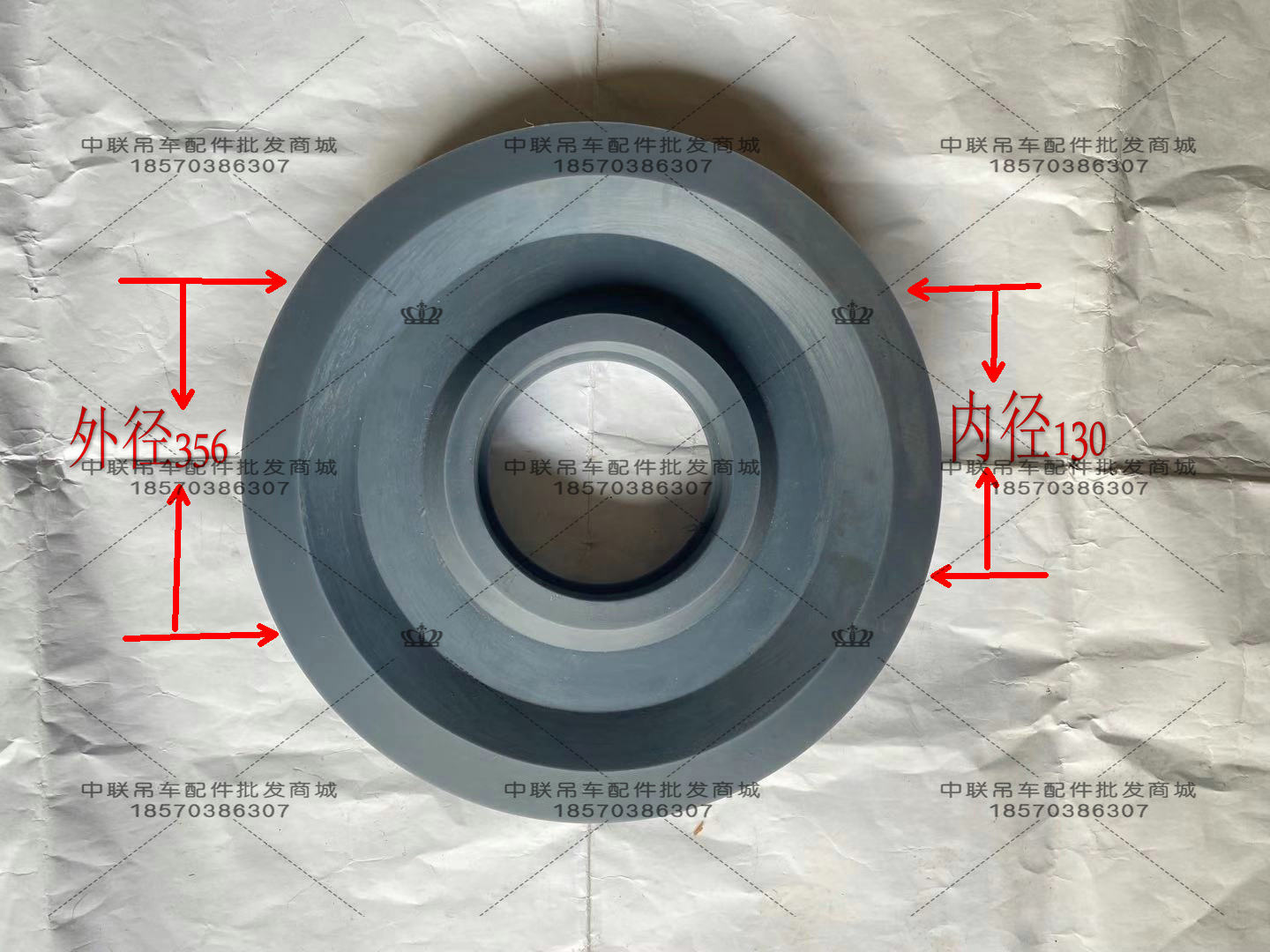 中联吊车老款新款配件臂头大钩小钩25-80吨尼龙起重机钢丝绳滑轮-图2