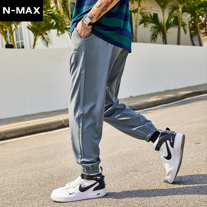nmax大码男装潮牌肥佬束脚运动裤子 nmax休闲裤