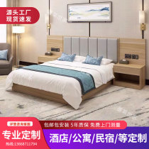 Hotel furniture Furniture Full Suite Hotel Special Bed Custom Double Hotel Apartments Rental House Folk Sleeping Rooms Big Beds