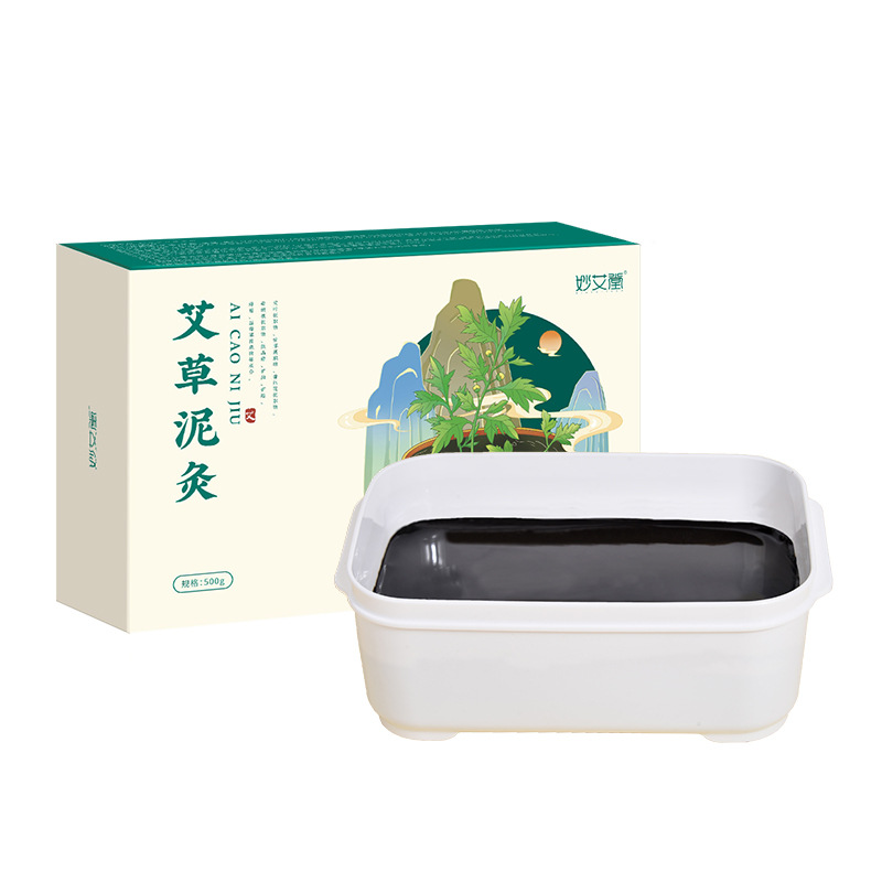 妙艾堂草本艾草生姜泥灸膏热敷热灸膏500g肩颈全身通用正品7xs - 图3